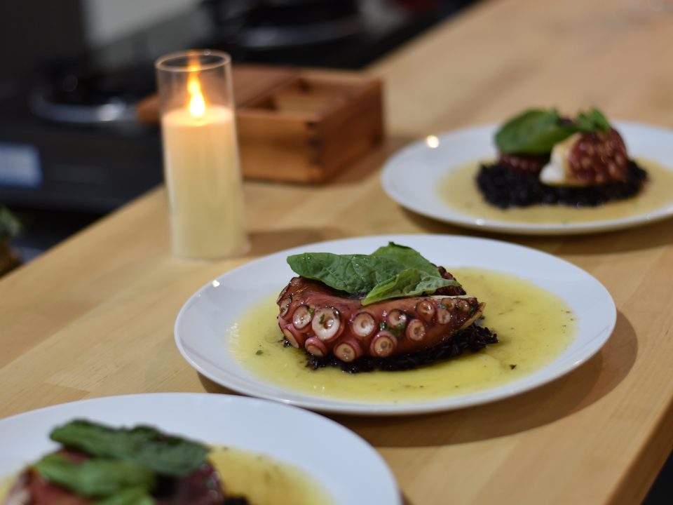 Finished plates ready to serve